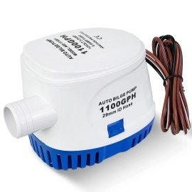 Eco-Worthy Automatic 12V Bilge Pumps For Boats 1100Gph Auto With Float Switch For Rv Caravan