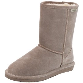 Bearpaw Womens Emma Short Boot, Taupe, 8 M Us