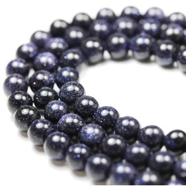 Round Quartz Beads For Making Jewelry Energy Healing Crystals Jewelry Chakra Maker Jewerly Beading Supplies Blue Sandstone 155Inch About 58-60 Beads