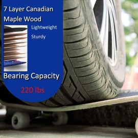 CAPARK Skateboards for Beginners Adults Youths Teens Kids Girls Boys 31 Inch Pro Complete Skate Boards 7 Layer Canadian Maple Double Kick Concave Longboards (Sky)
