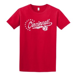 J2 Sport Cincinnati Baseball T-Shirt - Men & Women Short Sleeve Sport Shirt