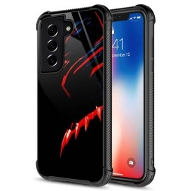 Carloca Compatible With Samsung Galaxy S22 Plus Case,Black Red Panther Samsung Galaxy S22 Plus Cases Graphic Design Shockproof Anti-Scratch Drop Protection Case