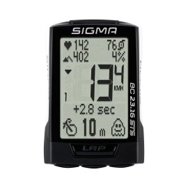 Sigma Bc 2316 Sts Digital Wireless Bicycle Computer Altitude, Cadence & Heart Functions For Competitive Cyclists, Log Upto 500 Hours Prominent Display, Ipx8 Water Resistant, Limited Edition White