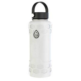 Reuzbl Bottle Bumper Silicone Boot Sleeve Protector With Handle For Hydro Flask 40Oz, 32Oz, 24Oz, 21Oz, And Similar Stainless Steel Water Bottles Accessories