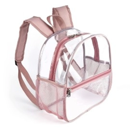 Fomaris Mini Clear Backpack 12X12X6 Stadium Approved Plastic Backpack