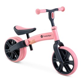 Yvolution Y Velo Junior Toddler Balance Bike 9 Inch Wheel No-Pedal Training Bike For Kids Age 18 Months To 4 Years (Pink 2022)