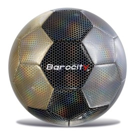 Barocity Mix Silver, Black, & Gold Size 3 Soccer Ball - Boys and Girls Soccer Ball, Premium Outdoor and Indoor Soccer Ball for Toddlers Playtime and Practice Games - Cool Ball for All Ages