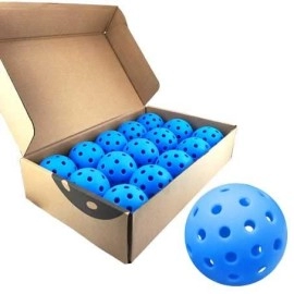 Vvinca Pickleballs 15 Pack Pickleball-Balls Meet Usapa Requirement 40 Holes Outdoor-Pickleballs, Double Tone Luminous Green Blue Pink Tangerine Yellow