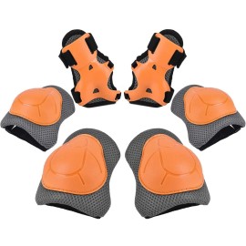 Rundong Kidsyouth Knee Pad Elbow Wrist Pads Guards Protective Gear Set, For Roller Skates,Cycling Bike,Skateboard,Inline Skatings,Scooter Riding,And Other Outdoor Sports Activities