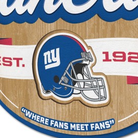 YouTheFan NFL New York Giants Fan Cave Sign