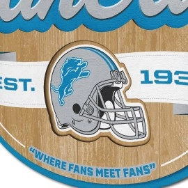 YouTheFan NFL Detroit Lions Fan Cave Sign