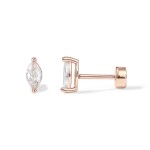 Pavoi 14K Flat Backs (Marquise, Rose Gold)