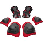 Rundong Kidsyouth Knee Pad Elbow Wrist Pads Guards Protective Gear Set, For Roller Skates,Cycling Bike,Skateboard,Inline Skatings,Scooter Riding,And Other Outdoor Sports Activities