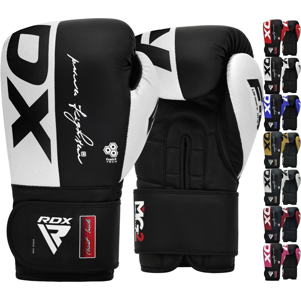 Rdx Boxing Gloves, Maya Hide Leather Training Gloves For Muay Thai, Kickboxing, Sparring, Punch Bag, Punch Bag, Kickboxing Gloves, Martial Arts Training, Home Gym, Men, Women, 8 10 12 14 16 Oz