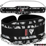 Rdx Dip Belt For Weight Lifting, Heavy Duty 36 Inch Adjustable Steel Chain, Dipping Belt Chin Pull Ups Gym Training Bodybuilding Powerlifting Fitness Workout, 6A Padded Neoprene Back Support Men Women