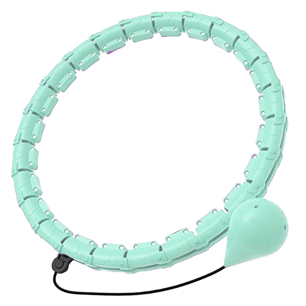Smart Hula Ring Hoops, Weighted Hula Hoop For Adults, 24 Knots Detachable & Size Adjustable Smart Hoola Hoop With Auto Rotation And 359-Degree Massage, Thin Waist Exercise