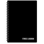 Fitness Logbook - Track 150 Workouts - Thick Paper, Poly Cover - A5 6 x 8 inches - Undated Workout Journal, Planner Log Book to Track Weight Loss, Muscle Gain, Gym Exercise, Bodybuilding Progress - For Men & Women