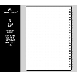 Fitness Logbook - Track 150 Workouts - Thick Paper, Poly Cover - A5 6 x 8 inches - Undated Workout Journal, Planner Log Book to Track Weight Loss, Muscle Gain, Gym Exercise, Bodybuilding Progress - For Men & Women