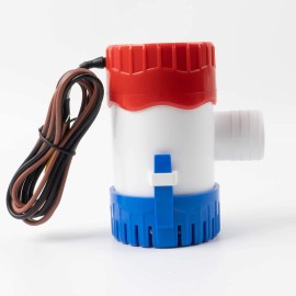 Sanuke 12V 750Gph Bilge Pump For Boats, Submersible Marine Pump For Portable Boat Accessories Boat Water Pump Low Noise Electric