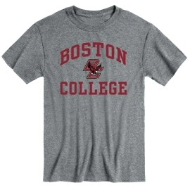 Barnesmith Boston College Bc Eagles Short-Sleeve T-Shirt, Spirit, Charcoal Grey, Medium