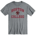 Barnesmith Boston College Bc Eagles Short-Sleeve T-Shirt, Spirit, Charcoal Grey, Small