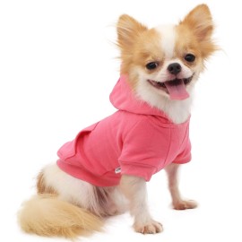 Lophipets Dog Hoodies Sweatshirts For Small Dogs Chihuahua Puppy Clothes Cold Weather Coat-Pinkl