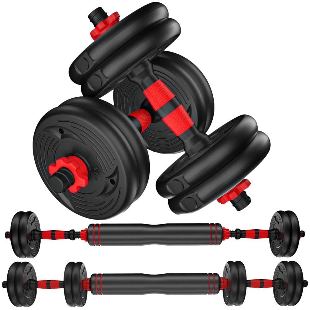 Adjustable Weights Dumbbells Set Barbell 20Lbs Canmalchi 3 In 1 Free Weights Fitness Equipment Home Gym Office Workout For Men Women Strength Training