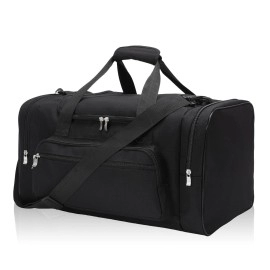 Sport Holdall Duffle Bag Gym Duffle Bag With Shoulder Strap Overnight Weekender Bag For Men And Women 50L 55L, Black, 50L, Sport Bag