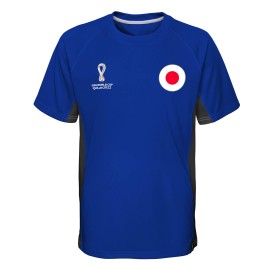 Outerstuff Mens Standard Fifa World Cup Panelled Raglan Short Sleeve Top, Blue, X-Large