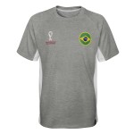 Outerstuff Mens Standard Fifa World Cup Panelled Raglan Short Sleeve Top, Heather Grey, Xx-Large