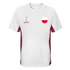 Outerstuff Mens Fifa World Cup Panelled Raglan Short Sleeve Top, Red, Large