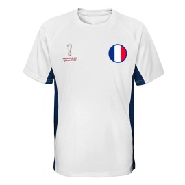 Outerstuff Mens Standard Fifa World Cup Panelled Raglan Short Sleeve Top, White, Medium
