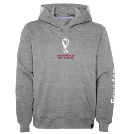 Outerstuff Womens FIFA World Cup Core Fleece Hood, Heather Grey, Large