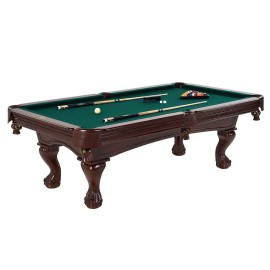 Barrington Billiards 85 Arlington Slate-Tech Drop Pocket Table With Pool Ball And Cue Stick Set