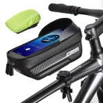 Whale Fall Bicycle Frame Bag Waterproof Bicycle Mobile Phone Holder Super Stable Mobile Phone Case Hard Eva Bicycle Top Tube Bag Handlebar Bag Tpu Touch Screen With Rain Cover For Mobile Phones Under 7 Inch X1 Pro