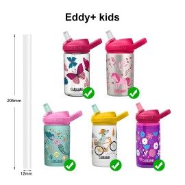 Straws Replacement For Camelbak Eddy+ Water Bottle-Camelbak Straws Replacement-Accessories Set Include 4 Bpa-Free Straws And 1 Straw Cleaning Brush( Eddy+ Series)