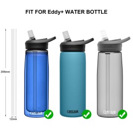 Straws Replacement For Camelbak Eddy+ Water Bottle-Camelbak Straws Replacement-Accessories Set Include 4 Bpa-Free Straws And 1 Straw Cleaning Brush( Eddy+ Series)
