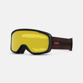 Giro Moxie Ski Goggles - Snowboard Goggles for Women & Youth - Tiger Lily/Monarch Orange Expedition Strap with Amber Gold/Yellow Lenses