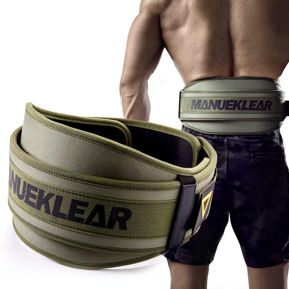 Weight Lifting Belt, Lifting Belts For Women Men,Manueklear Weightlifting Belt Quick Locking Back Support For Bodybuilding, Fitness, Powerlifting, Cross Training, Squats, Workout, Exercise (L(36-41Inches), Olive Drab)