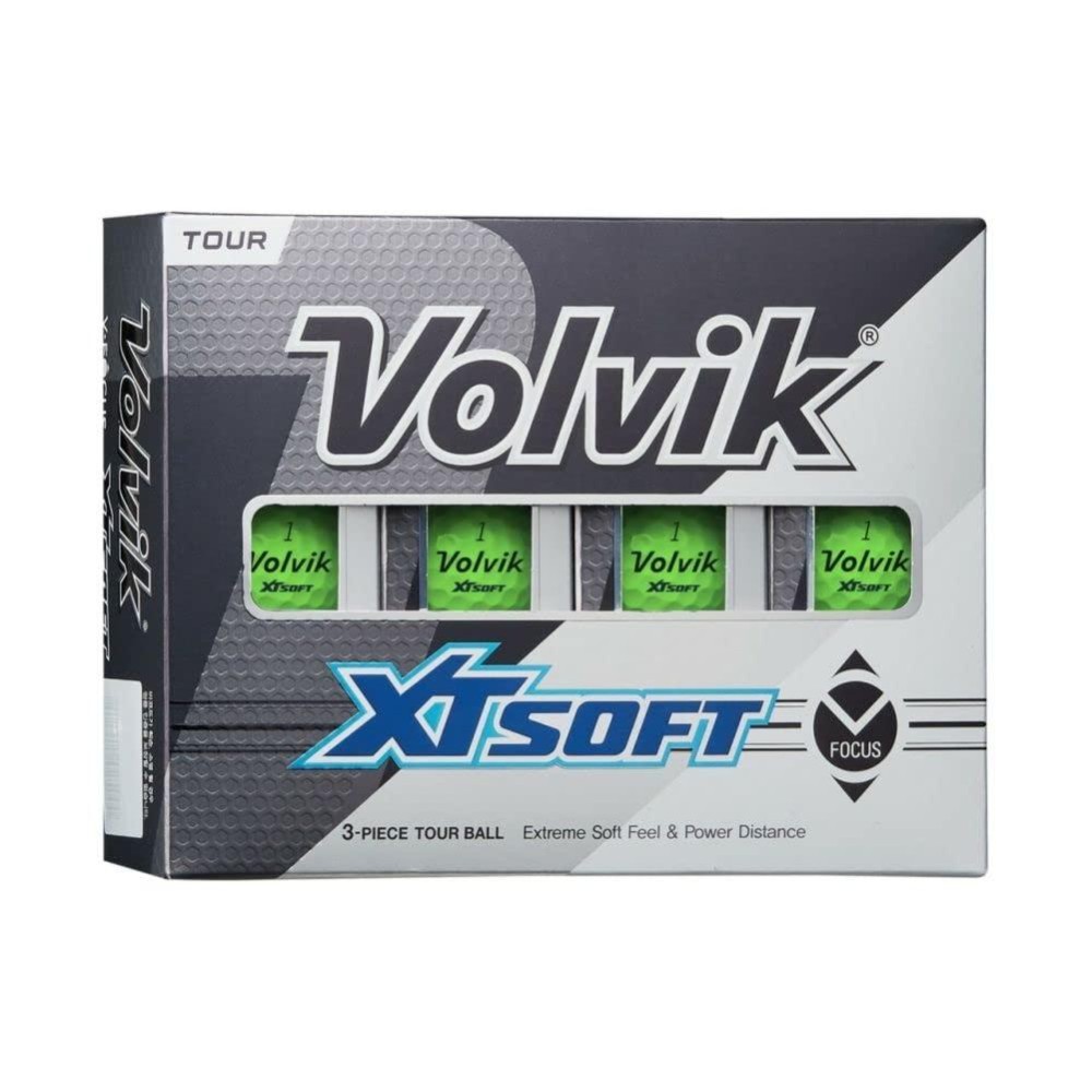 Volvik Xt Soft V-Focus Green Tour Golf Balls