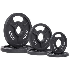 Balancefrom Cast Iron Olympic 2-Inch Plate Weight Plate For Strength Training And Weightlifting, Multiple Packages 2Inoh-35Set