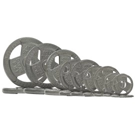Balancefrom Cast Iron Olympic 2-Inch Plate Weight Plate For Strength Training And Weightlifting, 280 Lb Set (4X 25510 + 2X 253545Lb), Style #3, Multiple Packages