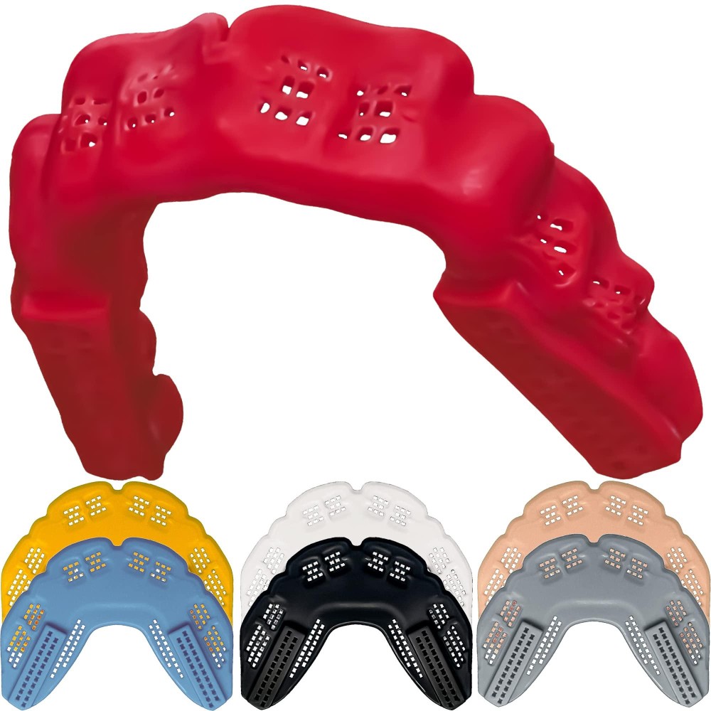 Bulletproof Kevlar: Worlds Thinnest Sports Mouth Guard Is 3X Stronger! Football Mouthpiece Bjj Mouthguard Lacrosse Basketball Mma Boxing Wrestling Adult Youth Kids Men Women Girl Night Guard Braces