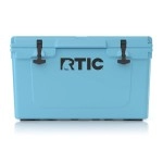 Rtic Hard Cooler, 45 Qt, Amber, Ice Chest With Heavy Duty Rubber Latches, 3 Inch Insulated Walls Keeping Ice Cold For Days, Great For The Beach, Boat, Fishing, Barbecue Or Camping