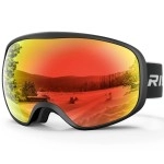 Rioroo Ski Goggles Snowboard Goggles For Men Women Adults Youth,Over Glasses Otg/100% Uv Protection/Anti-Fog/Wide Vision