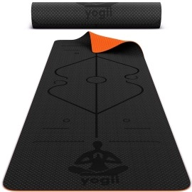 Yoga Mat - Premium Tpe Pilates Mats - 183 X 61 X 06Cm Eco Friendly Non Slip Yoga Mat Thick - Exercise Mat For Home - Gym Mats For Home - Thick Yoga Mats For Women And Men