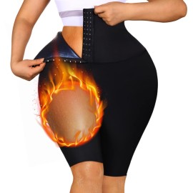 Sauna Sweat Pants For Women, High Waist Trainer Shorts Compression Thermo Legging, Workout Exercise Body Shaper Sauna Suit