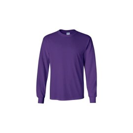 Gildan Long Sleeve Mens Plain Crewneck (G2400) Purple