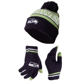 Ultra Game Standard Core Fan Hat Gloves Set, Team Color 1, One Size