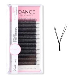 Tdance Yy Eyelashes Extension Lashes D Curl 005Mm Thickness Volume Extension 2D Fans 14Mm Y Lashes Long Lasting Easy Application Lashes Premade Fans Matte Black Lashes Soft Lashes (Yy, D-005,14Mm)